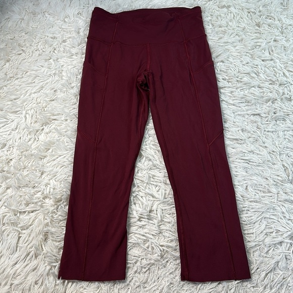 Lululemon Fast and Free Crop II 19" *Non-Reflective Cassis - Picture 1 of 6